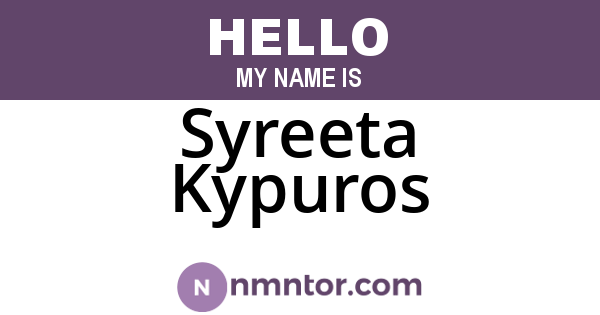Syreeta Kypuros