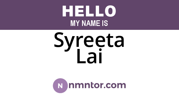 Syreeta Lai