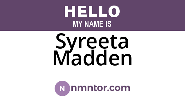 Syreeta Madden