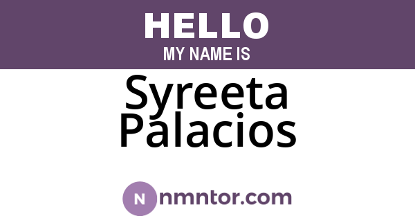 Syreeta Palacios