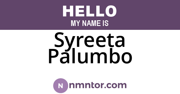 Syreeta Palumbo