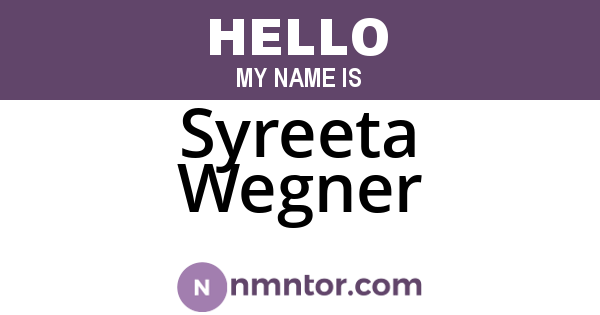 Syreeta Wegner
