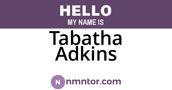 Tabatha Adkins