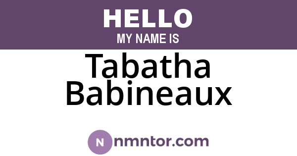 Tabatha Babineaux