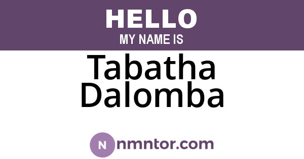 Tabatha Dalomba