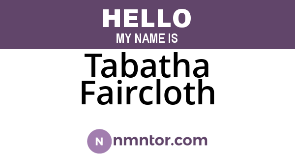 Tabatha Faircloth
