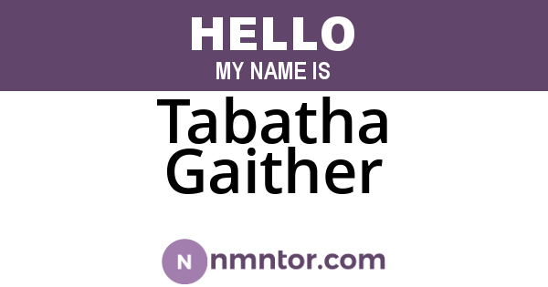 Tabatha Gaither