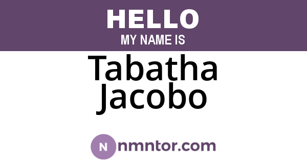 Tabatha Jacobo