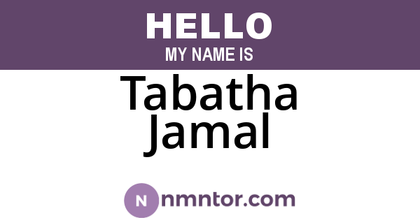Tabatha Jamal