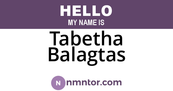 Tabetha Balagtas