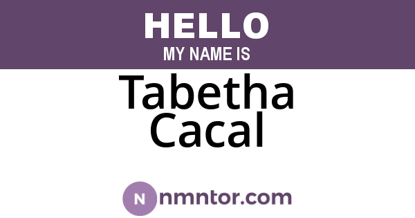 Tabetha Cacal