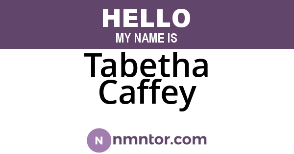 Tabetha Caffey