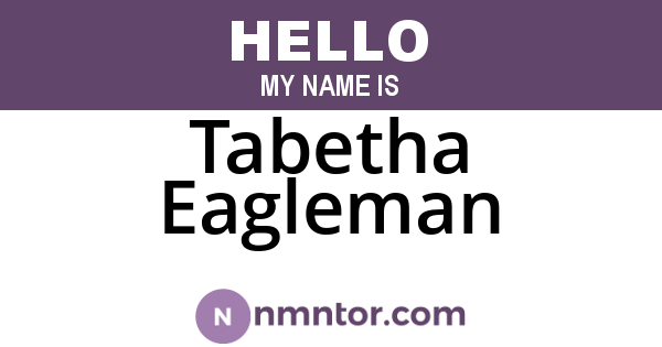 Tabetha Eagleman