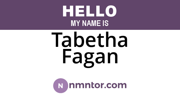 Tabetha Fagan