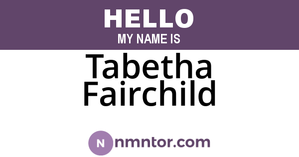 Tabetha Fairchild