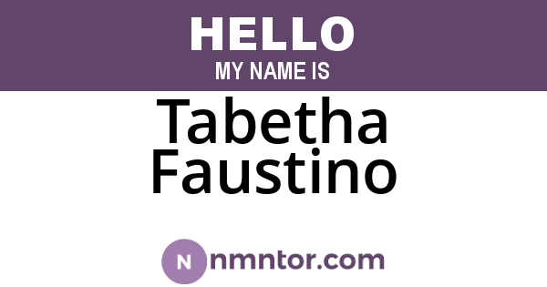 Tabetha Faustino