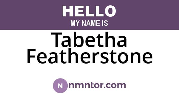 Tabetha Featherstone