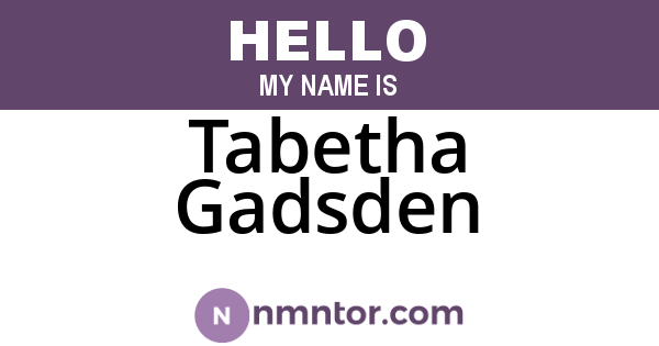 Tabetha Gadsden