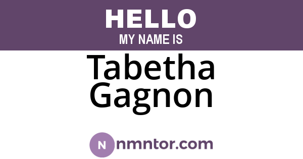 Tabetha Gagnon