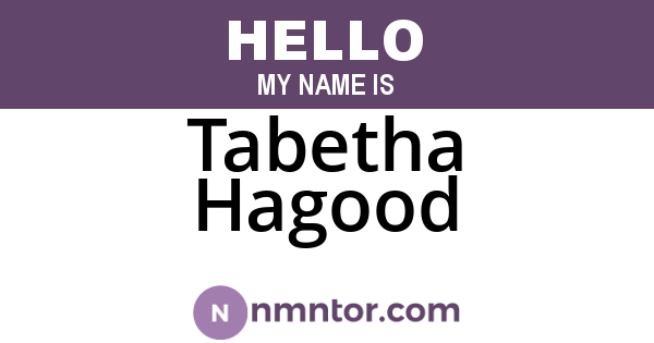 Tabetha Hagood