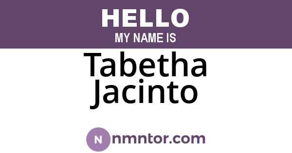 Tabetha Jacinto