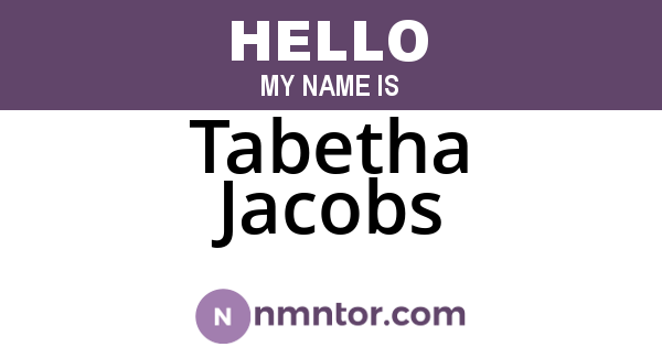 Tabetha Jacobs