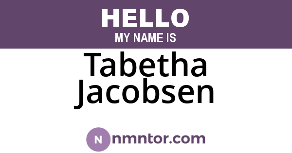 Tabetha Jacobsen