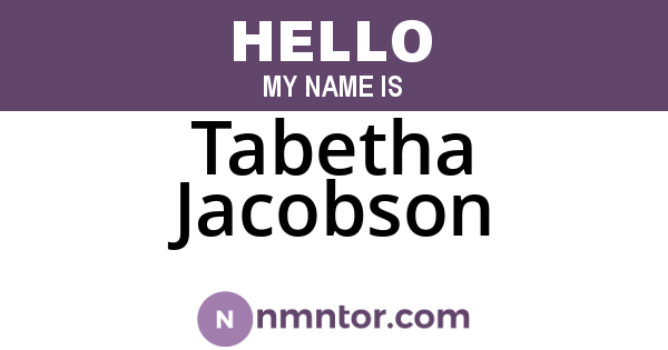 Tabetha Jacobson