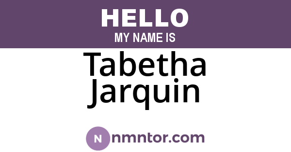 Tabetha Jarquin