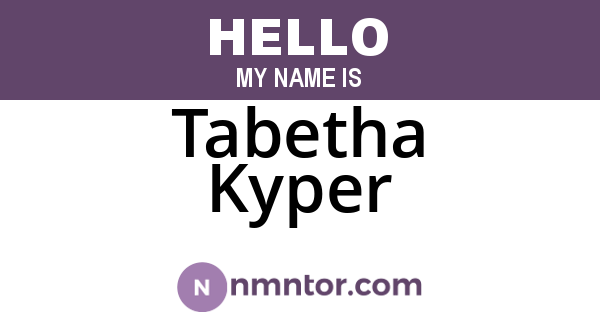 Tabetha Kyper