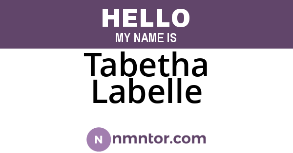 Tabetha Labelle