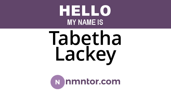 Tabetha Lackey