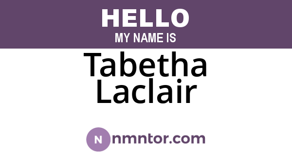 Tabetha Laclair