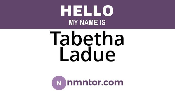 Tabetha Ladue