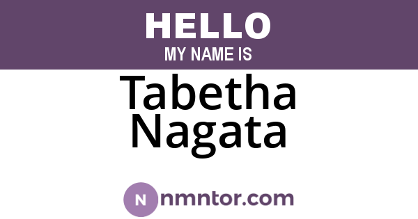 Tabetha Nagata