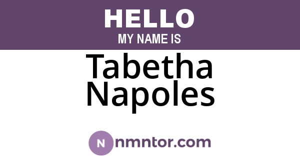 Tabetha Napoles