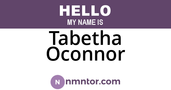 Tabetha Oconnor