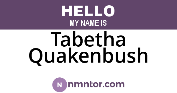 Tabetha Quakenbush