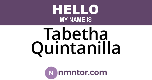 Tabetha Quintanilla