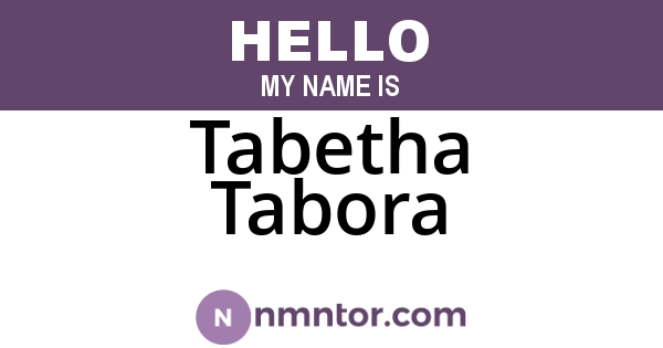 Tabetha Tabora