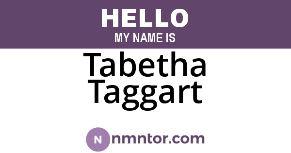 Tabetha Taggart