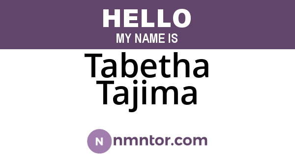 Tabetha Tajima