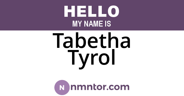 Tabetha Tyrol