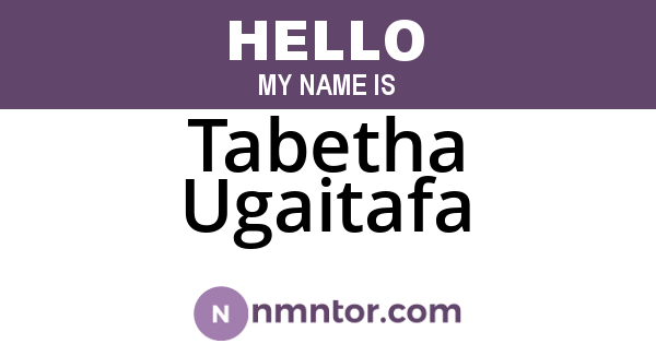 Tabetha Ugaitafa
