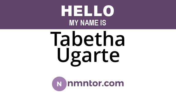 Tabetha Ugarte