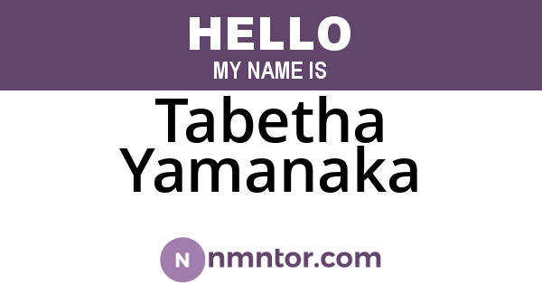 Tabetha Yamanaka