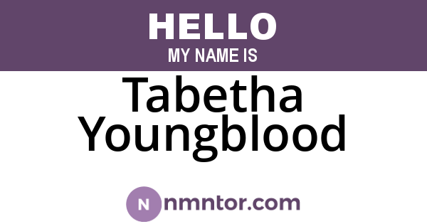 Tabetha Youngblood
