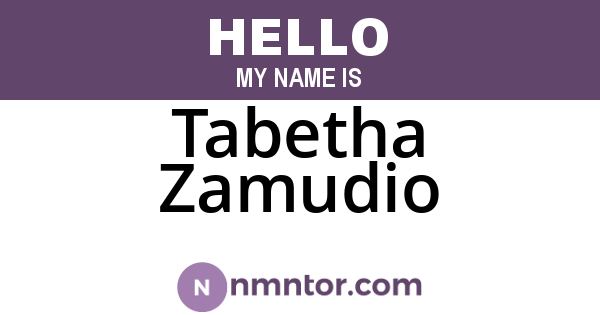 Tabetha Zamudio