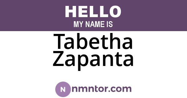 Tabetha Zapanta