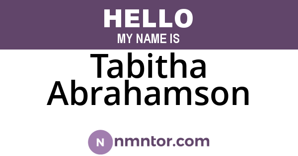 Tabitha Abrahamson